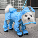 Four-Leg Waterproof Raincoat for Small Dogs
