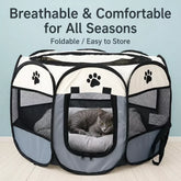 Foldable Octagonal Pet Tent for Cats & Dogs