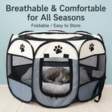 Foldable Octagonal Pet Tent for Cats & Dogs