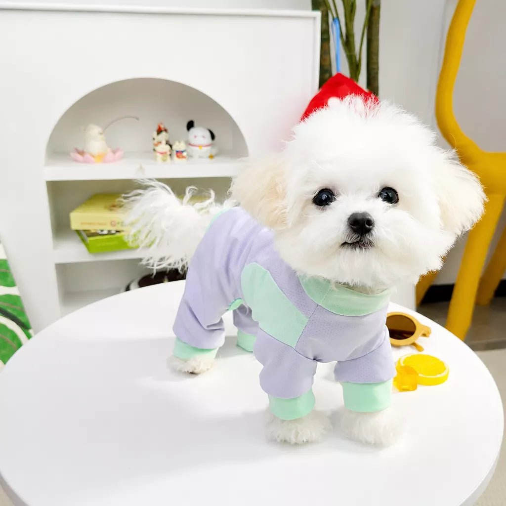 Warm-Weather Four-Legged Mesh Pet Shirt for Dogs and Cats