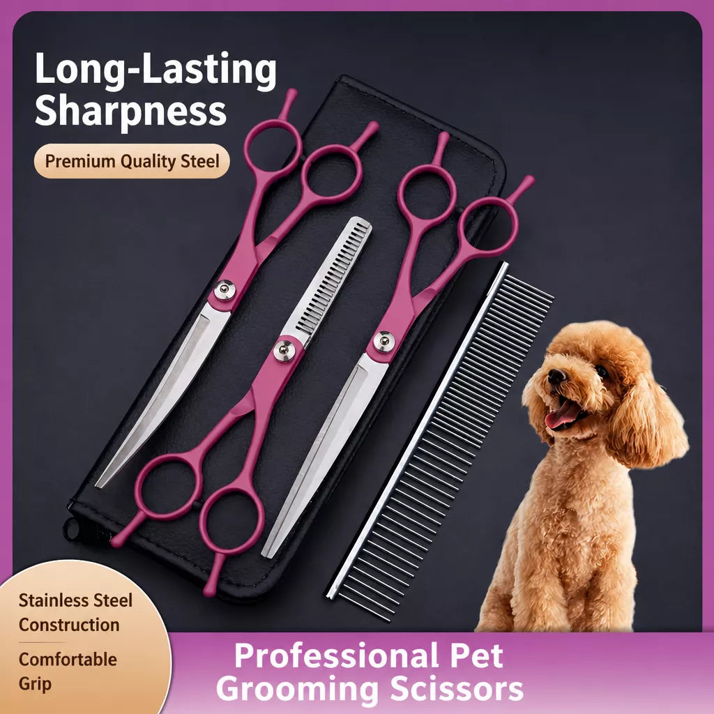 Stainless Steel Pet Grooming Shears for Dogs and Cats