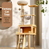 Multi-Level Cat Tree with Scratching Posts and Space Pod