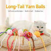 Yarn Ball Cat Toy for Batting and Interactive Play