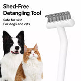 Detangling Undercoat Grooming Comb for Cats & Dogs