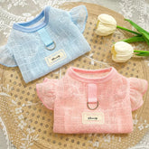 Lightweight Silk Pet Shirt with Lace Sleeves