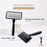 Pet Grooming Pin Brush for Long-Haired Cats and Dogs