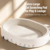 Corrugated Cardboard Cat Scratcher Bed – Round & Oval Designs