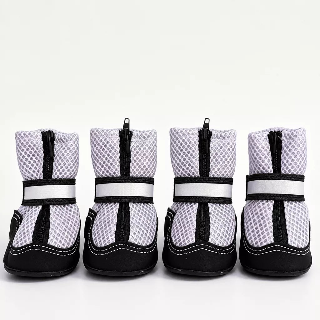 Breathable Mesh Dog Shoes with Zipper Closure