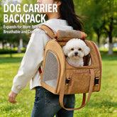 Expandable Pet Carrier Backpack for Cats and Small Dogs