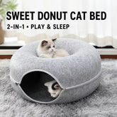 Enclosed Donut Tunnel Cat Bed