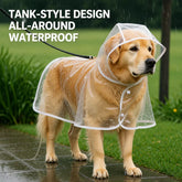 Hooded Full-Coverage Dog Raincoat