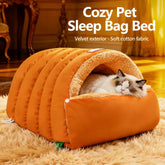 Enclosed Pet Bed for Cats and Small Dogs | Covered Nest