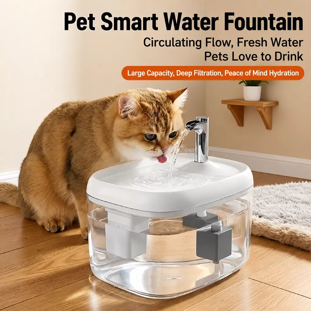 1.5L Automatic Pet Water Fountain with Filter for Cats & Dogs