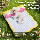 Foldable Cotton Pet Bed with Bolster Sides for Dogs and Cats
