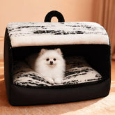 Tent-Style Dog Bed with Removable Washable Cover