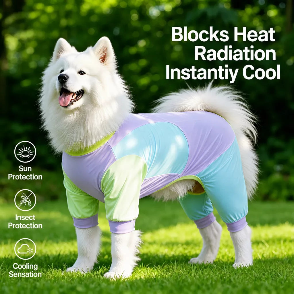 Lightweight Four-Leg Dog Shirt for Summer