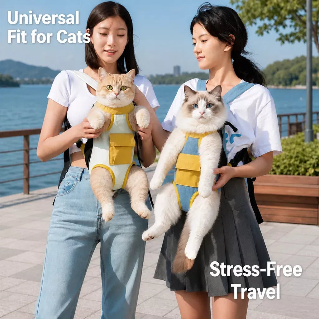 Front-Carrying Pet Backpack Carrier for Small Dogs & Cats