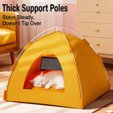 Year-Round Convertible Tent Bed for Cats and Small Dogs