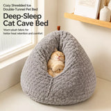 Enclosed Chicken-Shaped Cat Bed with Plush Interior