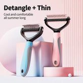 Cat Grooming Comb for Long Hair, Knots and Loose Fur