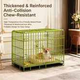 Reinforced Iron Dog Crate with Tray for Small Dogs