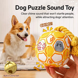 Unicorn Plush Squeaky Ball Toy for Small Dogs, 3.9-Inch