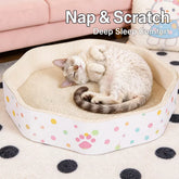 Petal-Shaped Corrugated Paper Cat Scratcher