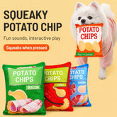 Potato Chip Plush Squeaky Toy for Dogs & Cats