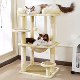 Compact Cat Tree with Space Capsule, Perch, and Cat Hideaway