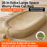 Large Woven Rope Cat Scratcher Bed