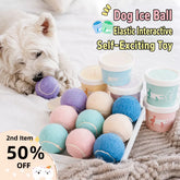 Ice Cream-Shaped Interactive Bouncy Ball Dog Toy