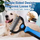 Pet Detangling and Deshedding Comb for Dogs and Cats