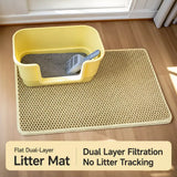 Double-Layer Cat Litter Mat with Cut-to-Fit Design
