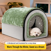 Enclosed Pet Bed House for Dogs and Cats