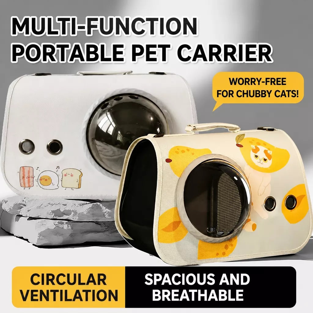 Capsule Pet Carrier Backpack for Cats and Small Dogs Up to 16 lb