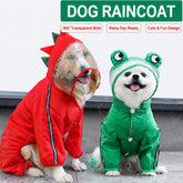 Full-Coverage Four-Leg Waterproof Raincoat for Dogs