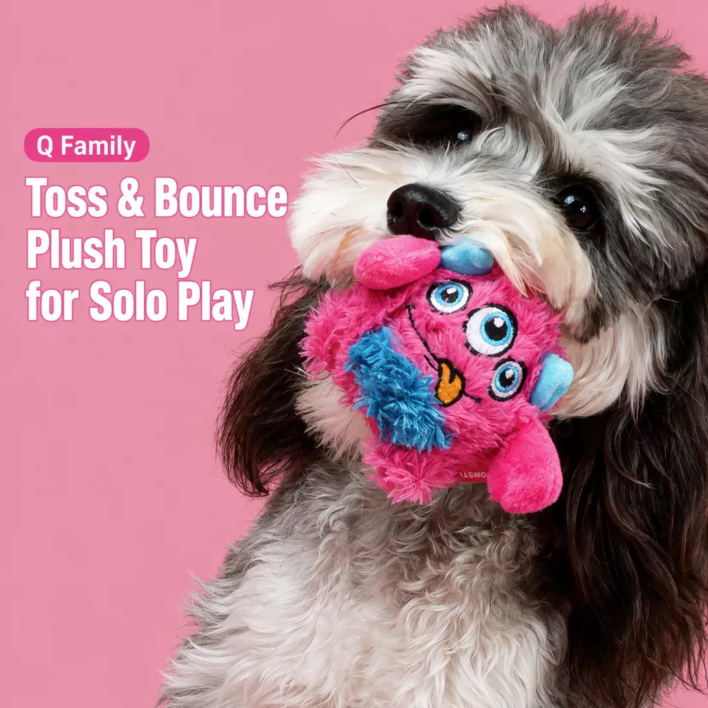 Monster Dragon Egg Squeaky Plush Dog Toy for Small & Medium Dogs
