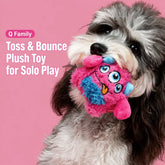 Monster Dragon Egg Squeaky Plush Dog Toy for Small & Medium Dogs