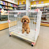 Indoor Stackable Metal Dog Crate with Sliding Door