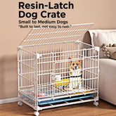 Stackable Indoor Dog Crate with Potty Tray