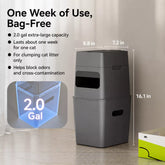 Covered Cat Litter Waste Bin