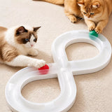 PawMerry Interactive Rolling Ball Track Toy for Cats