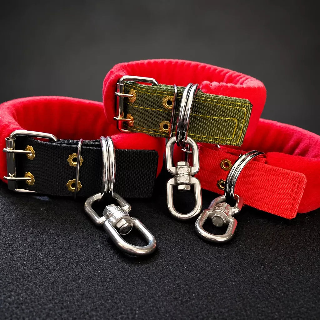 Heavy-Duty Nylon Dog Collar with Figure-8 Swivel Ring