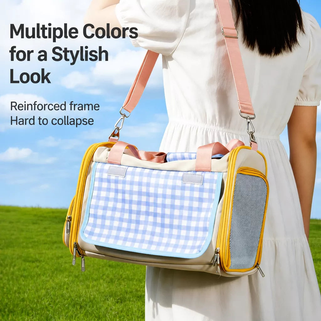 Expandable Pet Carrier Backpack for Cats and Small Dogs