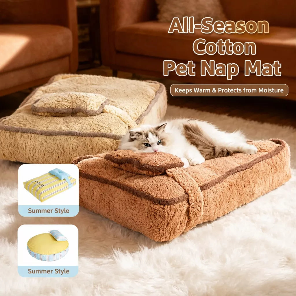 Plush Washable Pet Bed Mat