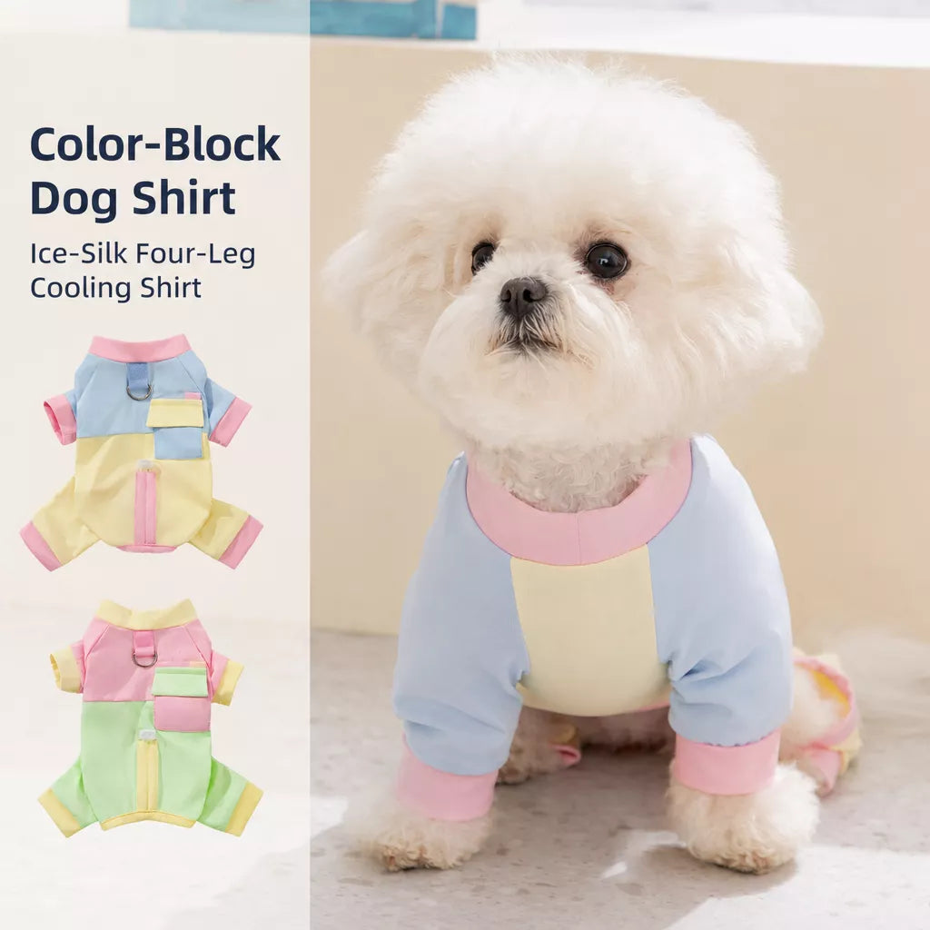Lightweight Polyester Four-Leg Dog Summer Jumpsuit