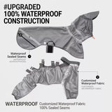 Four-Leg Rain Jacket for Medium to Large Dogs