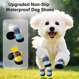 Nylon Dog Boots for Small Dogs – Soft Sole, Stay-On Design