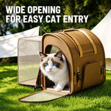 Expandable Cat Carrier Backpack with Ventilation