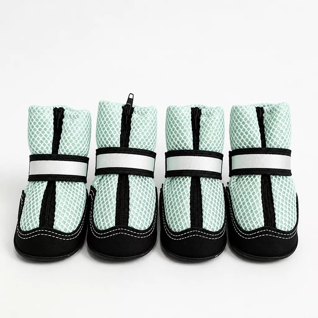 Breathable Mesh Dog Shoes with Zipper Closure